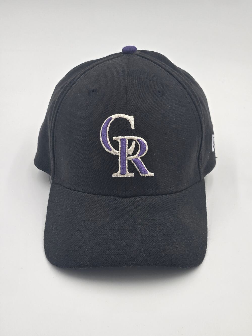New Era Colorado Rockies MLB Fitted Cap Black Purple Logo L/XL